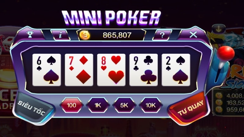 Mini game Poker tại Go88 là thế nào?