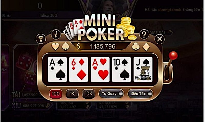 Cập nhật luật chơi mini game Poker đúng chuẩn